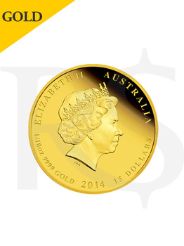2014 Perth Mint Horse 1/10 oz 999 Gold Coin