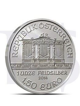2014 Austrian Philharmonic 1 oz Silver Coin (with Capsule)