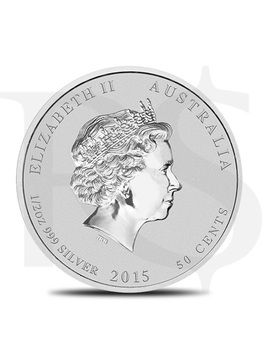 2015 Perth Mint Lunar Goat 1/2 oz Silver Coin