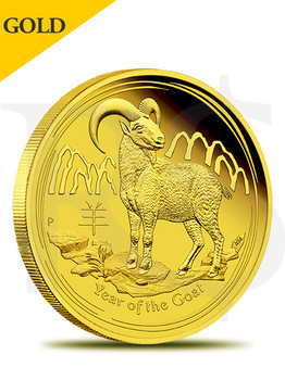 2015 Perth Mint Lunar Goat 9999 Gold Coin