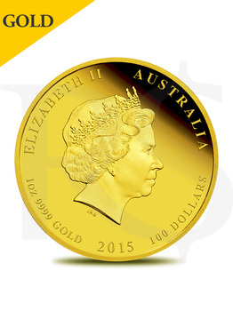 2015 Perth Mint Lunar Goat 1 oz 9999 Gold Coin