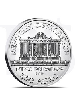 2015 Austrian Philharmonic 1 oz Silver Coin (with Capsule)