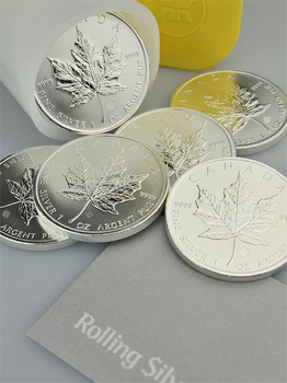 2015 Canada Maple Leaf 1 oz Silver Coin (Tube of 25)