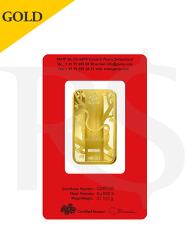 PAMP Suisse Lunar Monkey 1 oz (31.1g) Gold Bar
