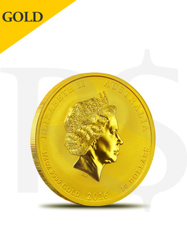 2016 Perth Mint Lunar Monkey 1/2 oz 9999 Gold Coin