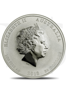 2018 Perth Mint Lunar Dog Kilo Silver Coin