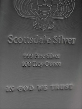 Scottsdale "King Stacker" Silver Bar 100 oz