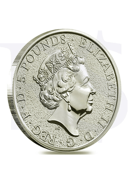 2018 Great Britain Queens Beast (Black Bull) 2 oz Silver Coin