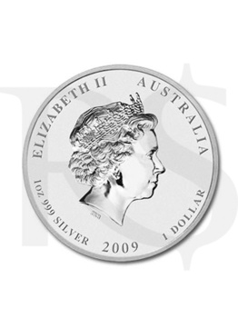 2009 Perth Mint Lunar Ox 1 oz Silver Coin