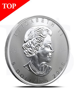 2020 Canada Maple Leaf 1 oz Silver Coin (with Capsule)