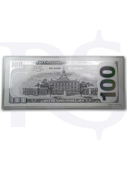 Details about   5 Gram Benjamin Franklin Silver Note Design Of $100 Dollar Bill .999 FS Note 