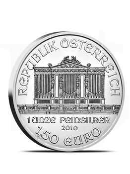 2010 Austrian Philharmonic 1 oz Silver Coin (with Capsule)