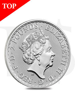 2021 Britannia 1 oz Silver Coin (With Capsule)