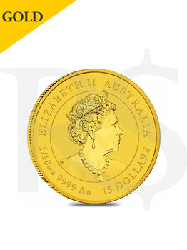 2022 Perth Mint Lunar Tiger 1/10 oz 9999 Gold Coin