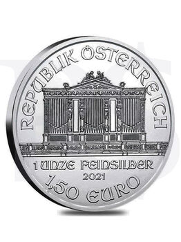 2021 Austrian Philharmonic 1 oz Silver Coin (with Capsule)