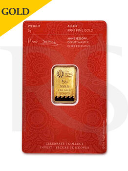 The Royal Mint Britannia 5 gram Gold Bar