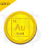AUGoldCoin 0.25 gram 999 Gold Coin (Black)
