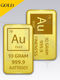 AUGoldBar 10 gram 999.9 Gold Bar