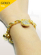 Bracelet Heart Charms 916 Gold 25.65 gram