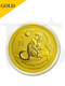 2016 Perth Mint Lunar Monkey 1/2 oz 9999 Gold Coin
