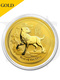 2018 Perth Mint Lunar Dog 1 oz 9999 Gold Coin